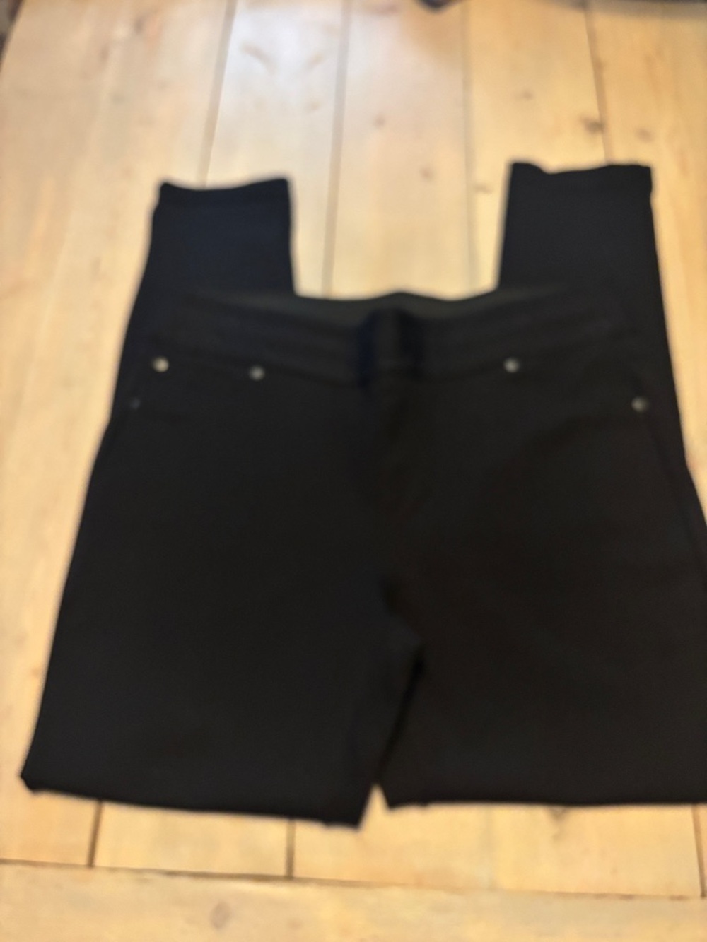 d. Jeans Black Stretch Ponte Pants size 14 slim fit stretchy material & waist